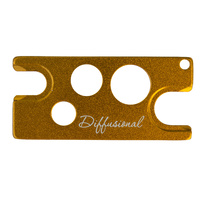Gold, Aluminium Oil Key Tool With Key Chains  **60% OFF - RRP $4.00**