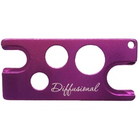 Purple, Aluminium Oil Key Tool With Key Chain  **60% OFF - RRP $4.00**