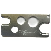 Silver, Aluminium Oil Key Tool With Key Chain **60% OFF - RRP $4.00**