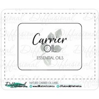 1 x Nature Carrier Oil Label, 50x70mm, Premium Quality Vinyl