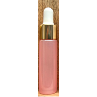 DROPPER TOP (GOLD) - 10ml Glitter Pink Bottle Range