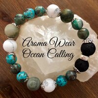Medium, 19cm Stretch Suitable for 17-18cm Wrist - Aroma Wear Ocean Calling