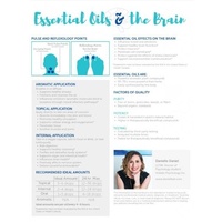 Essential Oils and The Brain, 2 Page Foldout Guide (Pack of 10)