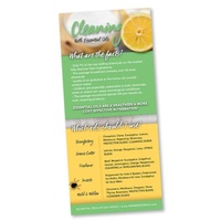 Bookmark, Cleaning with Essential Oils Rack Card