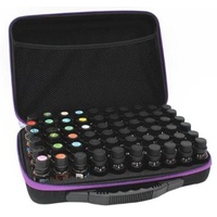Purple Zip, Case, 60 Hole, 10ml and 15ml Essential Oil Bottle Storage/Travel