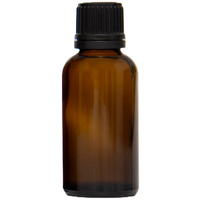 30ml Amber Glass Bottle with Reducer and Black Cap