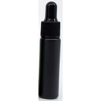 MATTE BLACK - 10ml (Thick Glass) Dropper Bottle with Black Top