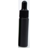MATTE BLACK - 10ml Frosted Colour Bottle with Dropper Top