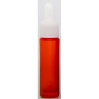 FROSTED ORANGE - 10ml Frosted Colour Bottle with WHITE Dropper Top