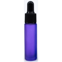 FROSTED PURPLE - 10ml Frosted Colour Bottle with Dropper Top