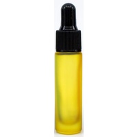 FROSTED YELLOW - 10ml Frosted Colour Bottle with Dropper Top