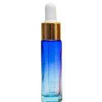 GRADIENT BLUE - 10ml (Thick Glass) Dropper Bottle with Gold Aluminium Top