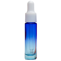 BLUE BLUE - 10ml (Thick Glass) Ombre Dropper Bottle with White Top