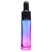 BLUE/PINK - 10ml Ombre Colour Bottle with Dropper Top