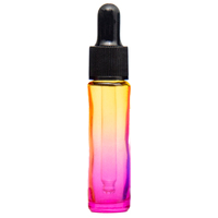 YELLOW/PINK - 10ml Ombre Colour Bottle with Dropper Top