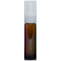 AMBER - 10ml (Thick Glass) Dropper Bottle with White Top
