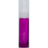 ROSE - 10ml Single Colour Bottle with WHITE Dropper Top