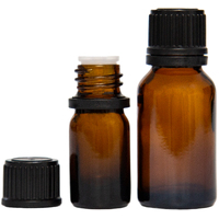 1ea x Reducer and Black Cap for Essential Oil Bottles **Bottle not included**