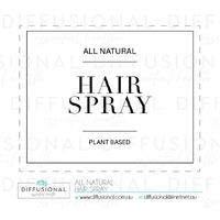 1 x All Natural, Hair Spray Label, 50x60mm, Premium Quality Oil Resistant Vinyl