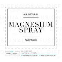 BULK - 50 x All Natural, Magnesium Spray Label, 50x60mm, Premium Quality Oil Resistant Vinyl **SAVE 20%**