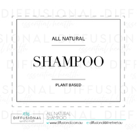 BULK - 20 x All Natural, Shampoo Label, 50x60mm, Premium Quality Oil Resistant Vinyl **SAVE 15%**