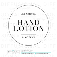 1 x All Natural, Hand Lotion Label, 78x78mm, Premium Quality Oil Resistant Vinyl