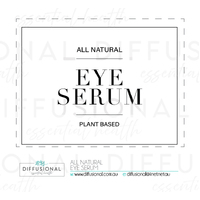 BULK - 50 x All Natural, Eye Serum   Label, 54x42mm, Premium Quality Oil Resistant Vinyl **SAVE 20%**