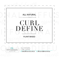 BULK - 10 x All Natural, Curl Define Label, 54x42mm, Premium Quality Oil Resistant Vinyl **SAVE 10%**