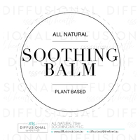 1 x All Natural, Soothing Balm Label, 78x78mm, Premium Quality Oil Resistant Vinyl