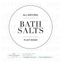 1 x All Natural, Bath Salts Label, 78x78mm, Premium Quality Oil Resistant Vinyl