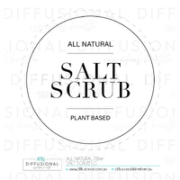 1 x All Natural, Salt Scrub Label, 78x78mm, Premium Quality Oil Resistant Vinyl