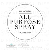 BULK - 20 x All Natural, All Purpose Spray Label, 78x78mm, Premium Quality Oil Resistant Vinyl **SAVE 15%**