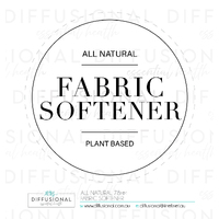 1 x All Natural, Fabric Softener Label, 78x78mm, Premium Quality Oil Resistant Vinyl