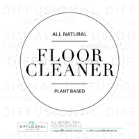 BULK - 20 x All Natural, Floor Cleaner Label, 78x78mm, Premium Quality Oil Resistant Vinyl **SAVE 15%**