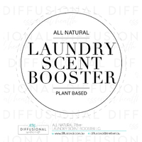 1 x All Natural, Laundry Scent Booster Label, 78x78mm, Premium Quality Oil Resistant Vinyl