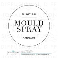1 x All Natural, Mould Spray Label, 78x78mm, Premium Quality Oil Resistant Vinyl