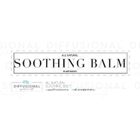 BULK - 50 x All Natural, Soothing Balm Jar Face Label, 17x80mm, Premium Quality Oil Resistant Vinyl **SAVE 20%**