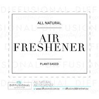 BULK - 20 x All Natural, Air Freshener Label, 50x60mm, Premium Quality Oil Resistant Vinyl **SAVE 15%**