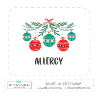 ALLERGY - Baubel 10ml Roller Bottle Wrap, Clear Vinyl Label, 50x60mm