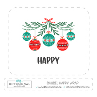 HAPPY - Baubel 10ml Roller Bottle Wrap, Clear Vinyl Label, 50x60mm