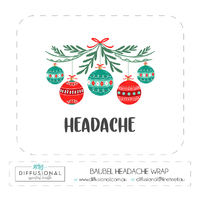 HEADACHE - Baubel 10ml Roller Bottle Wrap, Clear Vinyl Label, 50x60mm