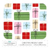 Christmas Present - Christmas 2023 10ml Roller Bottle Wrap, Clear Vinyl Label, 50x60mm