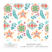 Ornament - Christmas 2023 10ml Roller Bottle Wrap, Clear Vinyl Label, 50x60mm