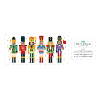 Nutcracker - Christmas 2023 5ml Roller Bottle Wrap, Clear Vinyl Label, 59x28mm