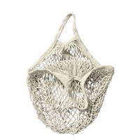 White - Mesh Net String Shopping Bag, Reusable Fruit Storage, Handbag etc.