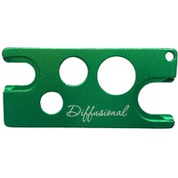 Green, Aluminium Oil Key Tool With Key Chain