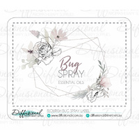 1 x Flourish Bug Spray Label, 45x61mm, Premium Quality Vinyl
