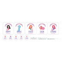 1 x Mermaid Mood Roller Label Set, 40x35mm Premium Quality Vinyl