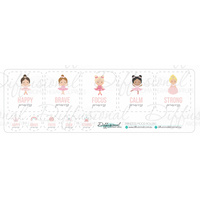 Princess Mood Roller Label Set, 40x35mm Premium Quality Laminated Vinyl