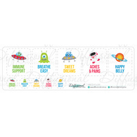 1 x Space Rollers Label Set, 40x35mm Premium Quality Vinyl